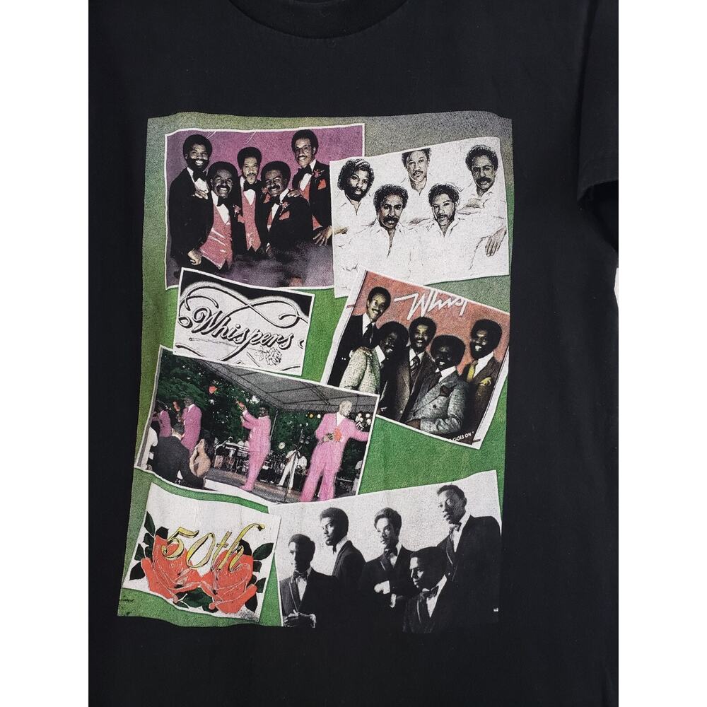 Y2K The Whispers T-Shirt Size M Band 50th Anniversary Concert Tour Soul Music